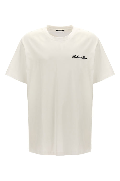 BALMAIN 'Signature' T-shirt For Men 100% cotton