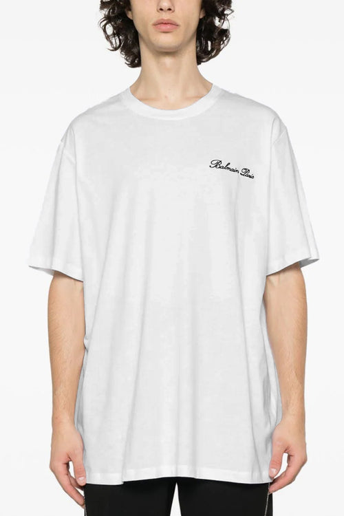 BALMAIN 'Signature' T-shirt For Men 100% cotton