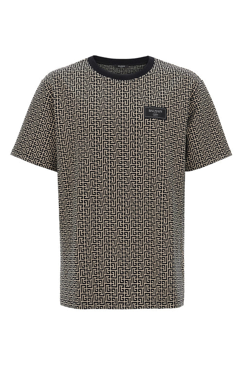 BALMAIN 'Monogram Couture' T-shirt For Men 95% cotton, 5% elastane
