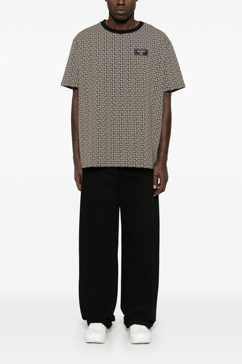 BALMAIN 'Monogram Couture' T-shirt For Men 95% cotton, 5% elastane