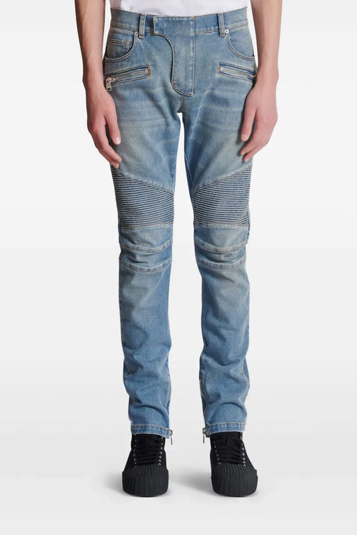 BALMAIN 'Biker' jeans For Men 98% cotton, 2% elastane
