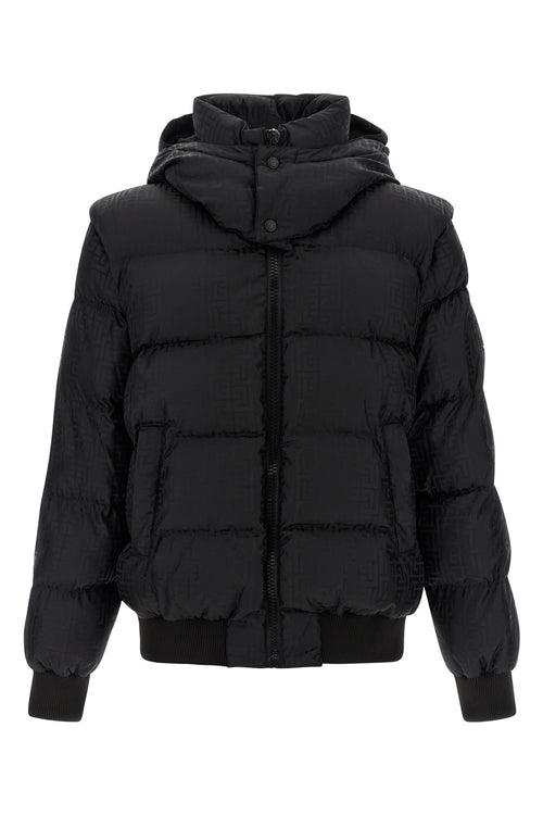 BALMAIN 'Monogram PB Labirinto' down jacket For Men 100% polyamide