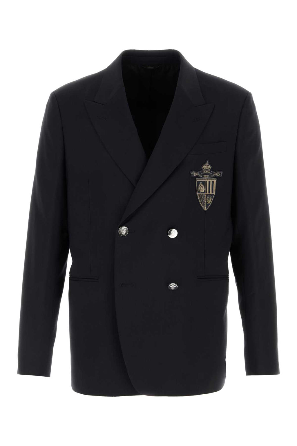 FENDI GIACCA LIGHT WOOL FENDI CREST For Men Exterior: 100% Wool Lining: 100% Cupro