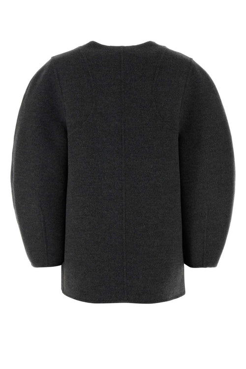 FENDI BLOUSON FF DOUBLE WOOL For Women Exterior: 99% Virgin wool 1% Silk