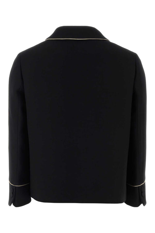 FENDI BLOUSON WOOL SILK For Women Exterior: 77% Wool 23% Silk Lining: 100% Cupro