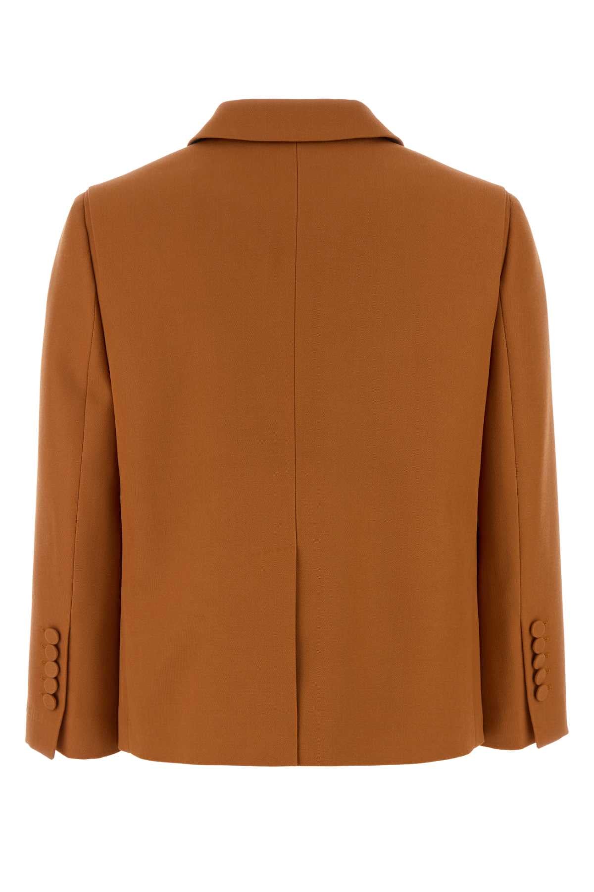 FENDI GIACCA GRAIN DE POUDRE For Women Exterior: 100% Virgin wool Lining: 100% Viscose