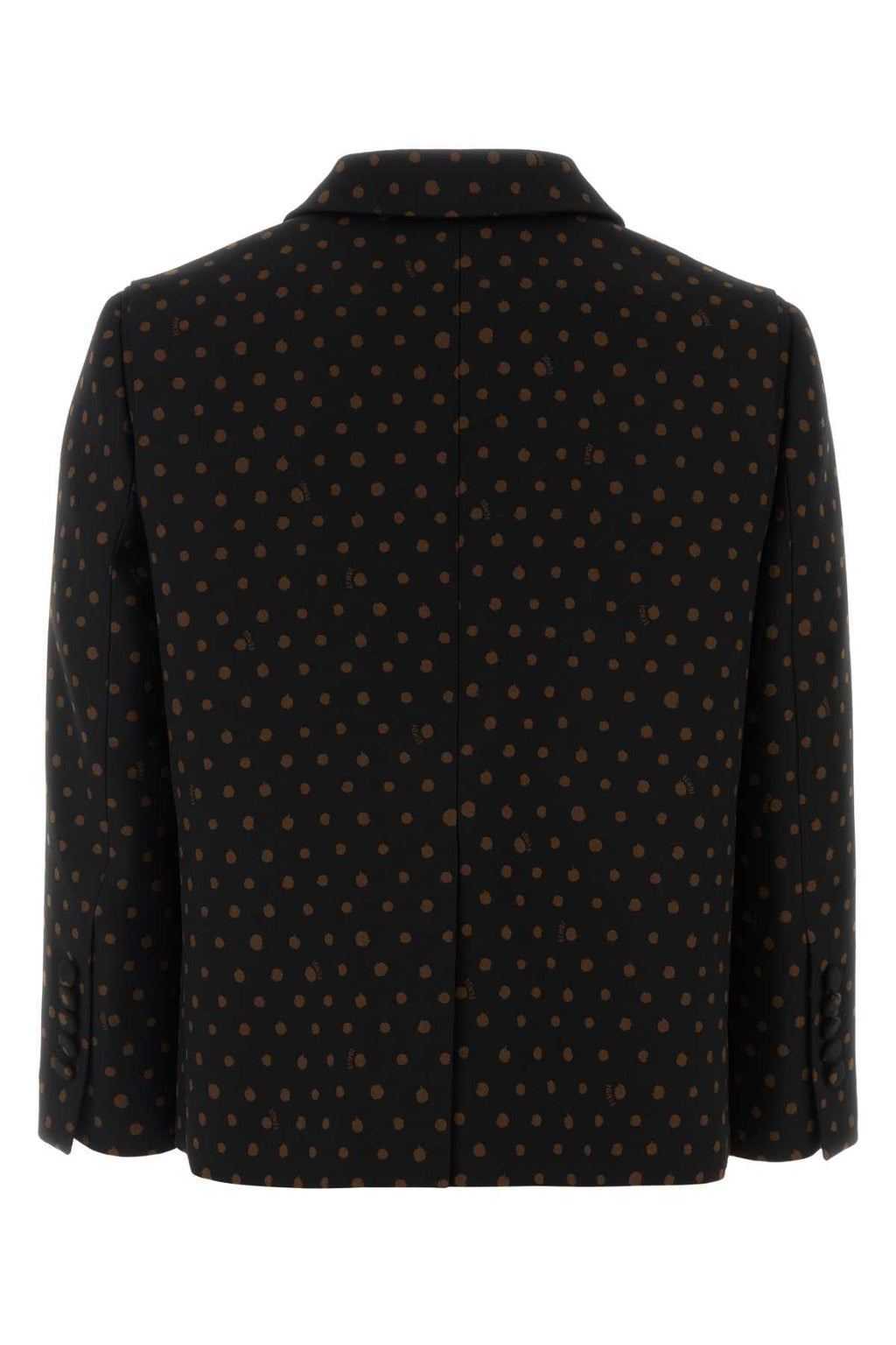 FENDI GIACCA MICRO FALENA D For Women Exterior: 94% Virgin wool 4% Nylon 1% Silk 1% Elastane Lining: 100% Cupro