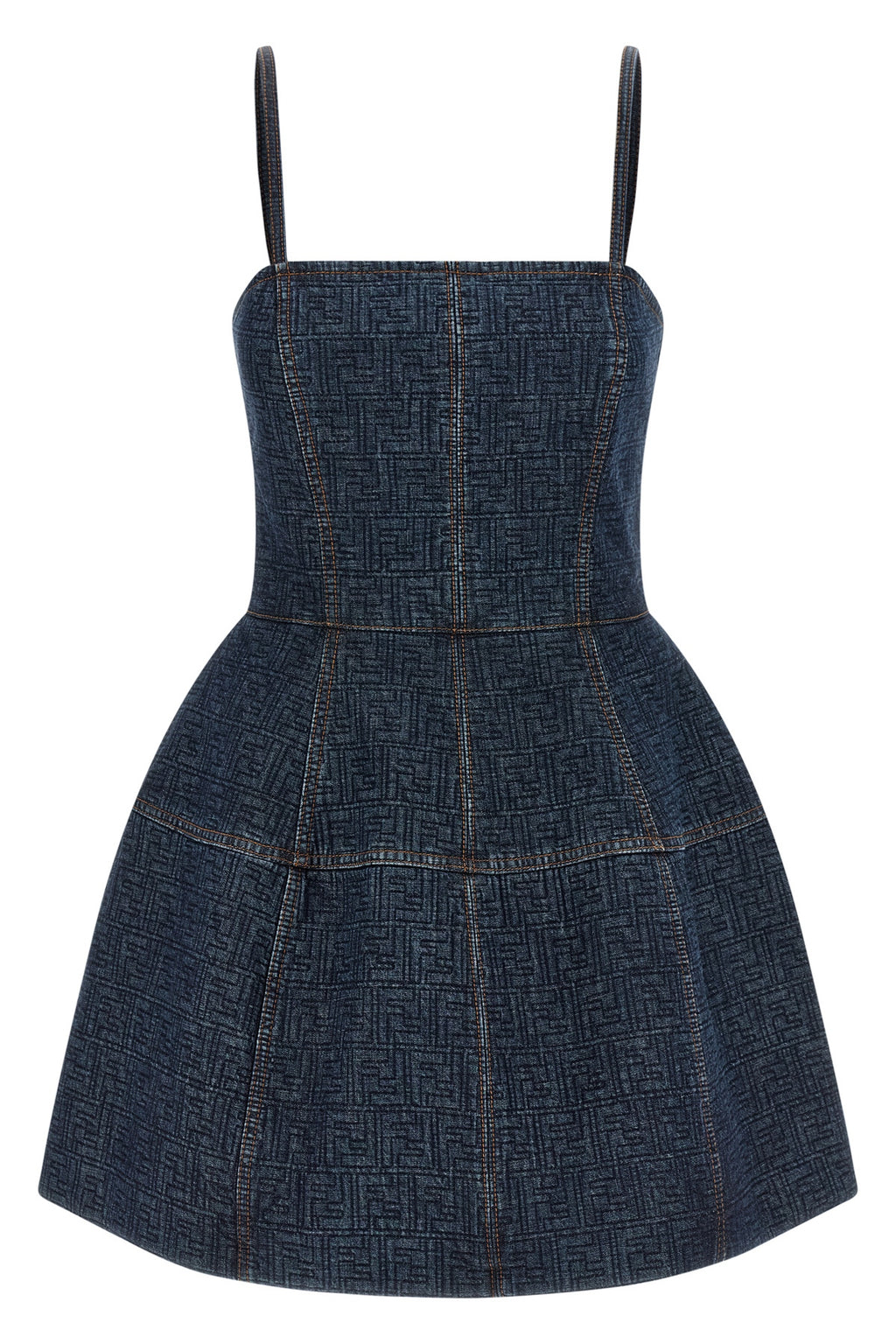 FENDI 'FF' denim dress For Women 100% cotton