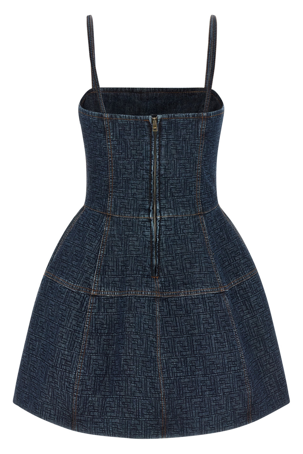 FENDI 'FF' denim dress For Women 100% cotton