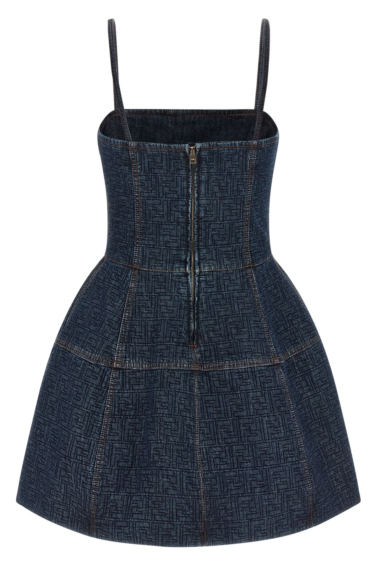 fendi 'FF' denim dress