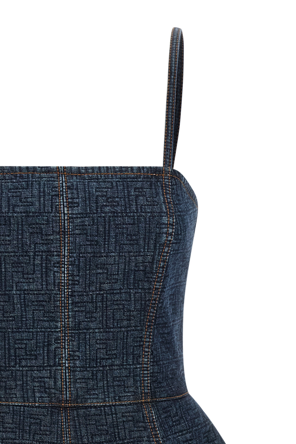 FENDI 'FF' denim dress For Women 100% cotton