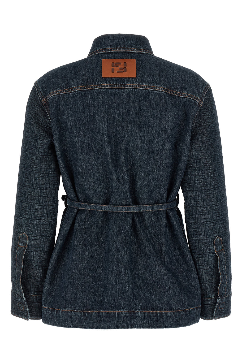 FENDI 'FF' denim jacket For Women 100% cotton