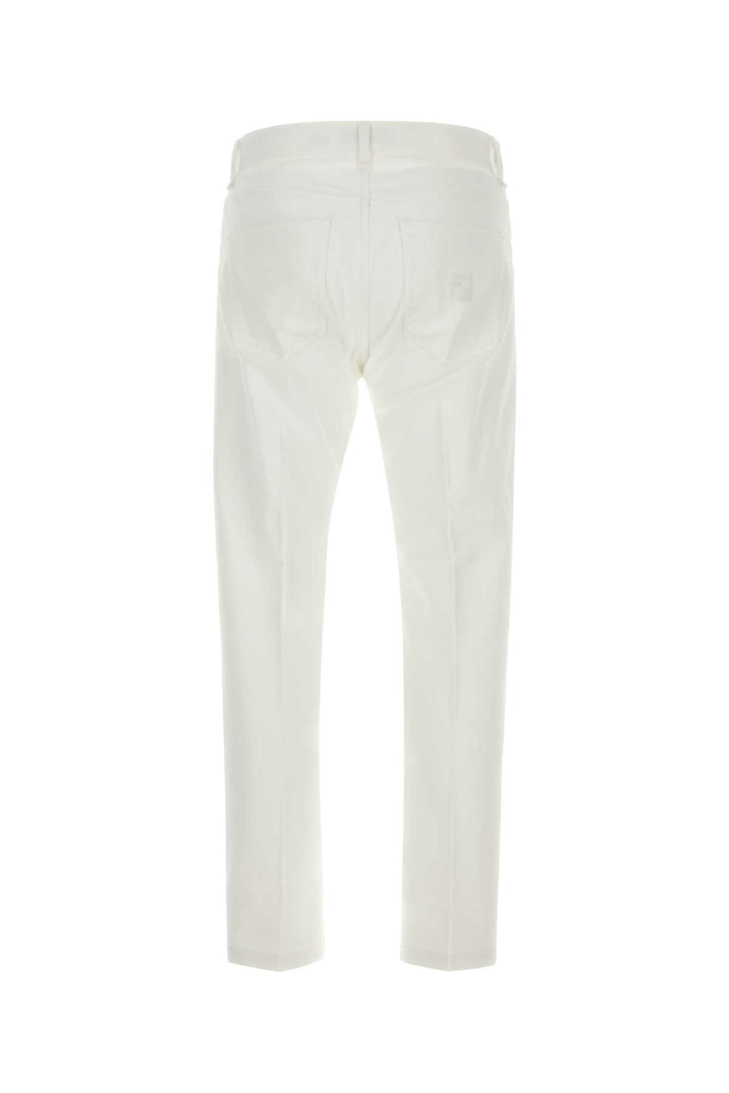 FENDI DENIM NEW REG WHITE SELLERIA For Men Exterior: 100% Cotton
