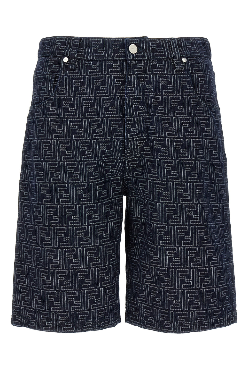 fendi Bermuda jeans Jacquard FF