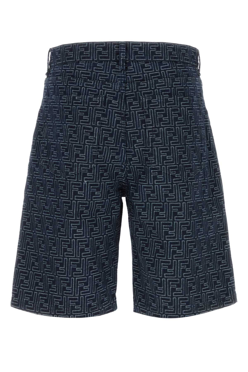 FENDI SHORTS BLUE DENIM FF