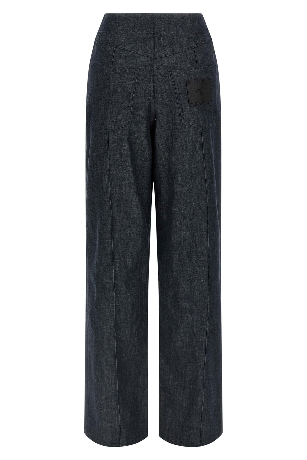 FENDI 'Fendi Roma' patch jeans For Women 100% cotton
