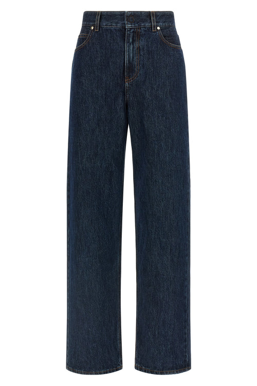 FENDI 'FF' padded jeans For Women 100% cotton