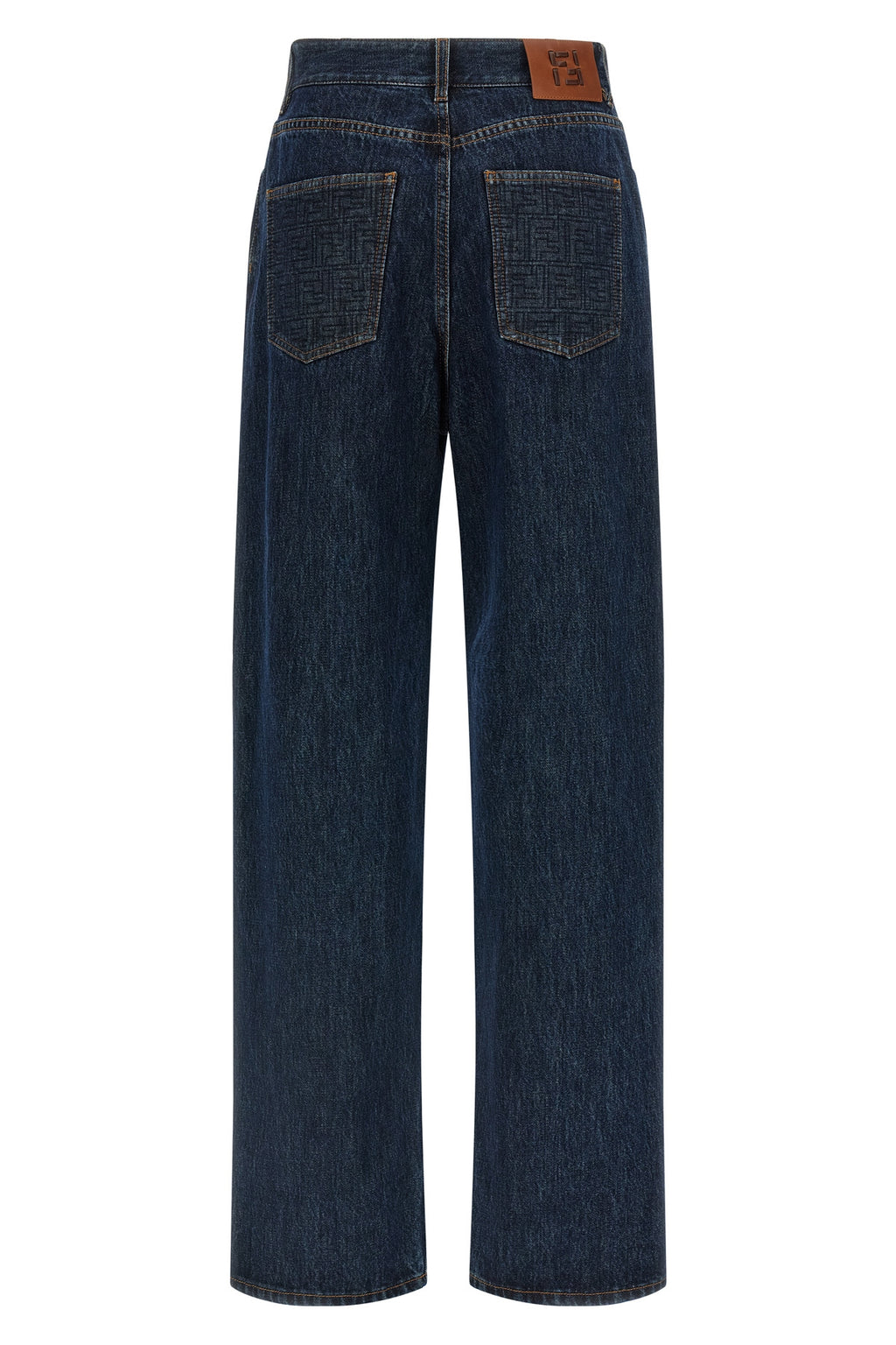fendi 'FF' padded jeans