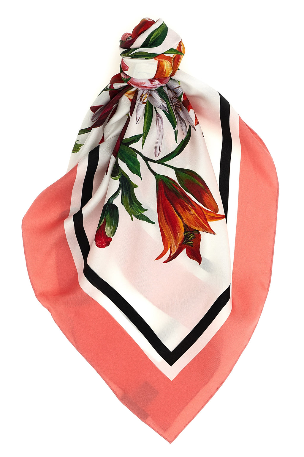 DOLCE & GABBANA Floral print scarf For Women 100% silk