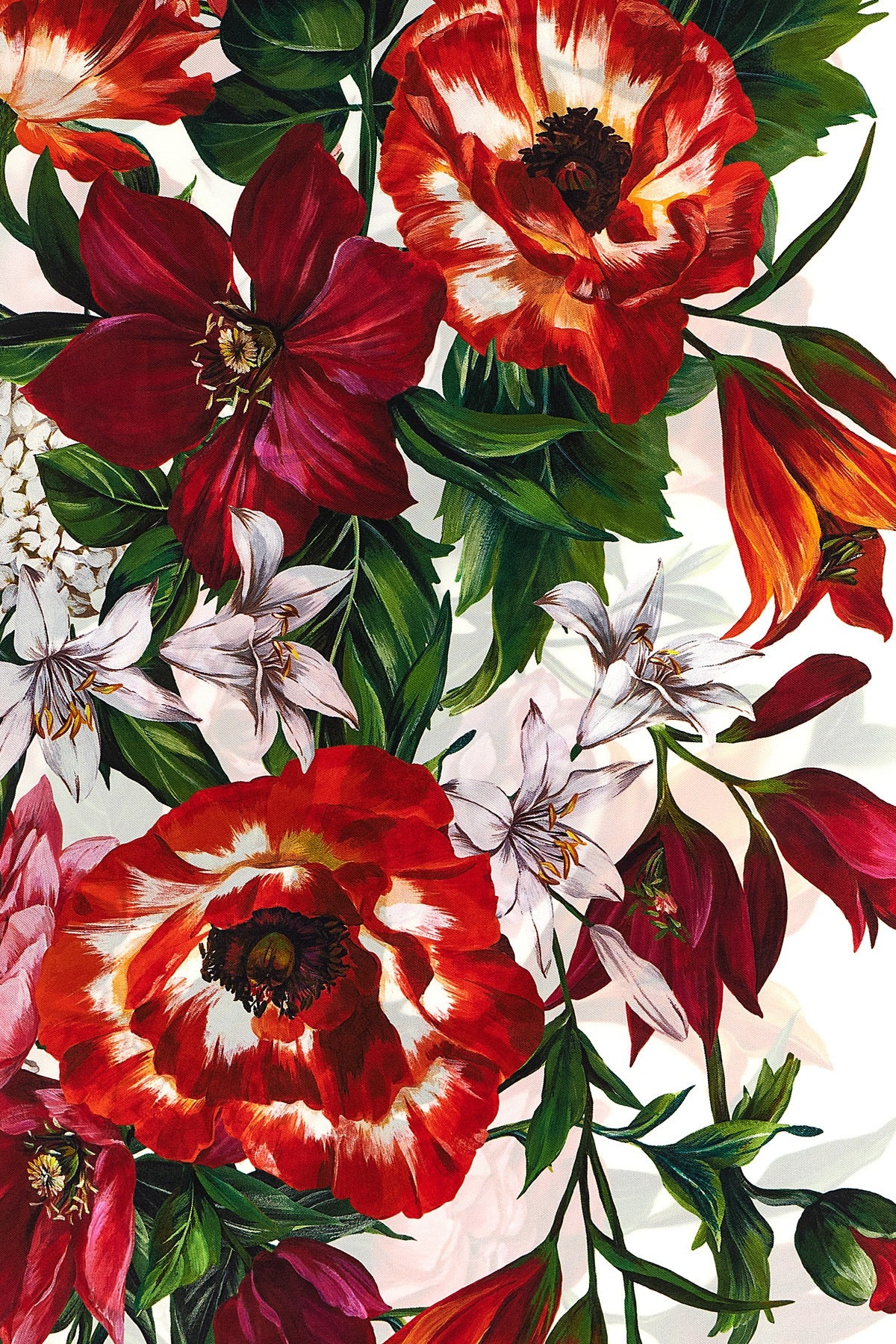 DOLCE & GABBANA Floral print scarf For Women 100% silk