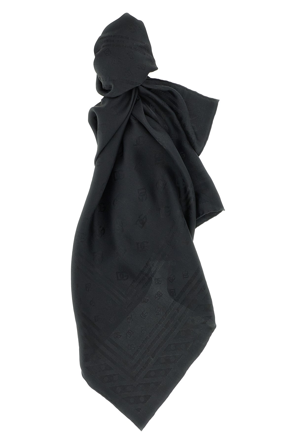 DOLCE & GABBANA Logo scarf For Women 100% silk