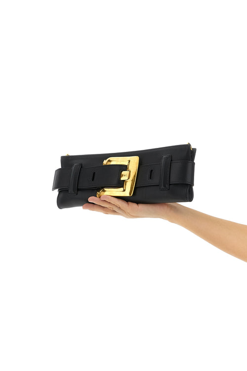 BALMAIN 'Anthem' clutch For Women 100% calfskin leather (Bos Taurus)