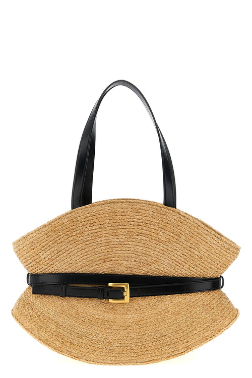BALMAIN 'Shuffle' medium shoulder bag For Women 100% raphia