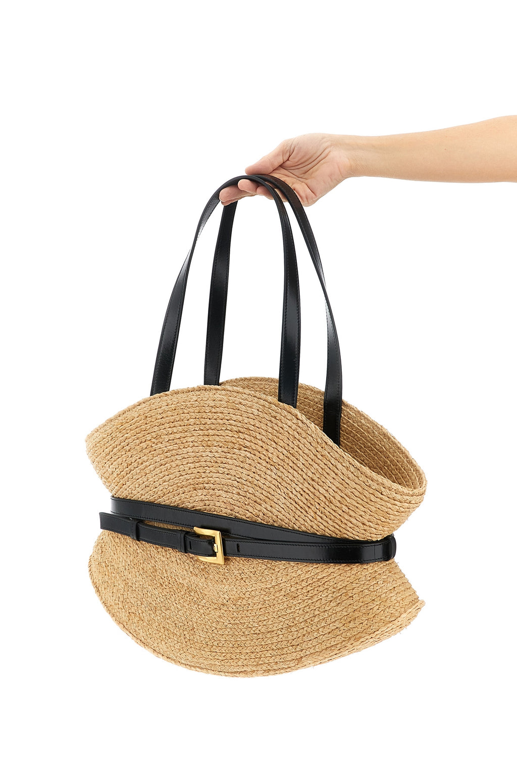 BALMAIN 'Shuffle' medium shoulder bag For Women 100% raphia