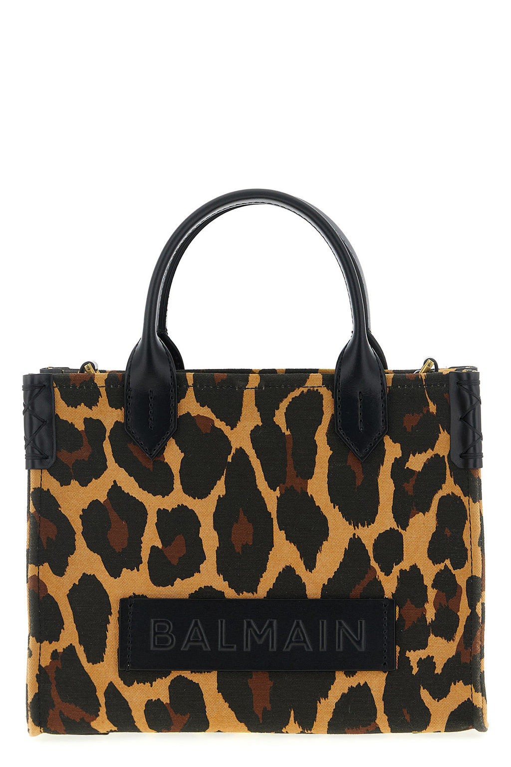 BALMAIN Small 'B-Army' shopping bag For Women 80% cotton, 20% linen