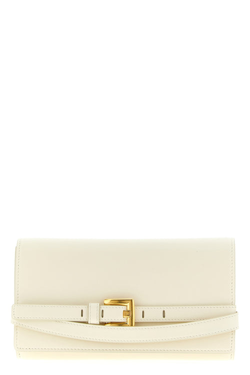 BALMAIN 'Shuffle' wallet on chain For Women 100% calfskin leather (Bos Taurus)