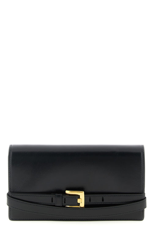 BALMAIN 'Shuffle' wallet on chain For Women 100% calfskin leather (Bos Taurus)