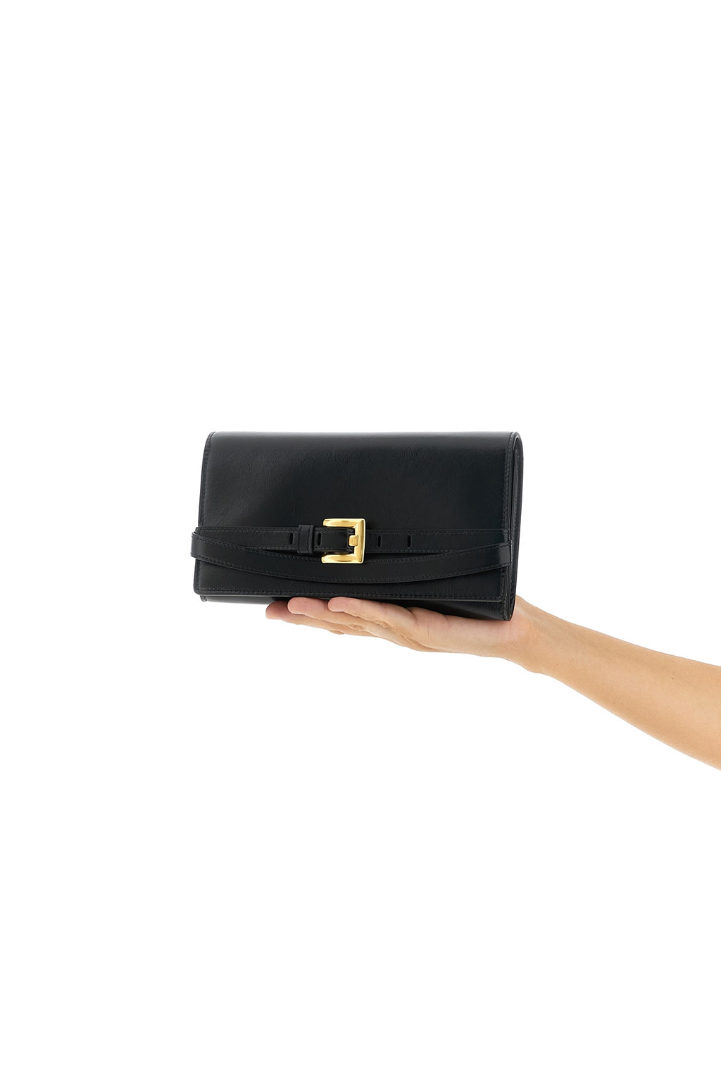 BALMAIN 'Shuffle' wallet on chain For Women 100% calfskin leather (Bos Taurus)