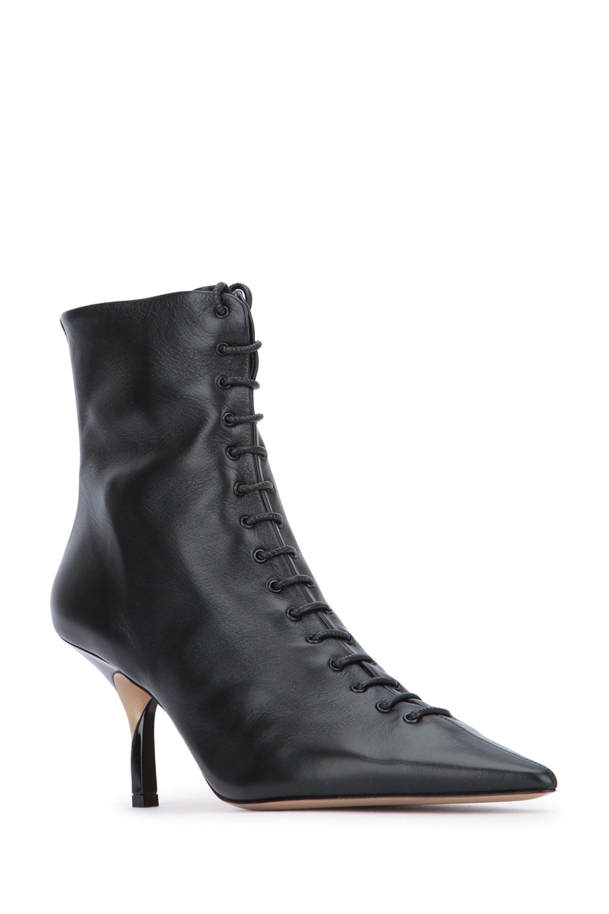 JACQUEMUS LES BOTTINES TOURNI LACET For Women 100% LAMB LEATHER 100% LAMB LEATHER 100% COW LEATHER