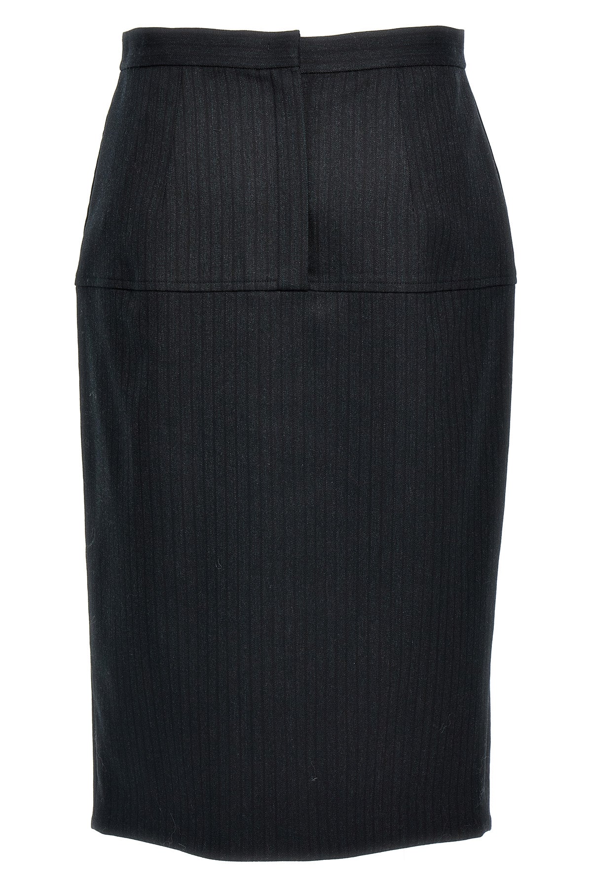 FENDI Pinstriped wool skirt For Women 97% virgin wool 2% elastane 1% polyester