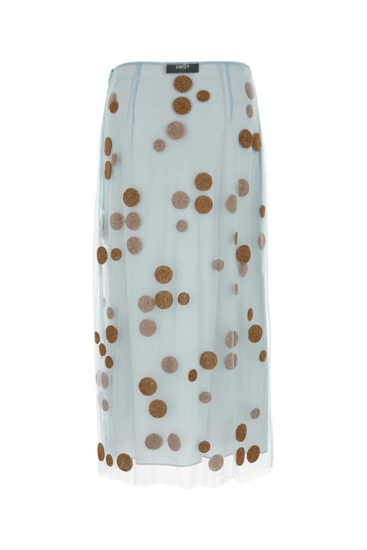 FENDI GONNA For Women Exterior: 100% Nylon Petticoat: 100% Silk