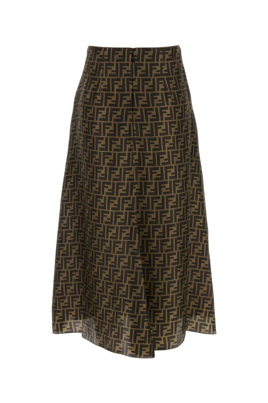 FENDI GONNA FF TWILL For Women Exterior: 100% Silk