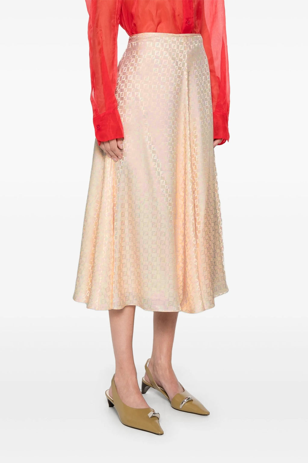 FENDI FF silk skirt For Women 100% silk