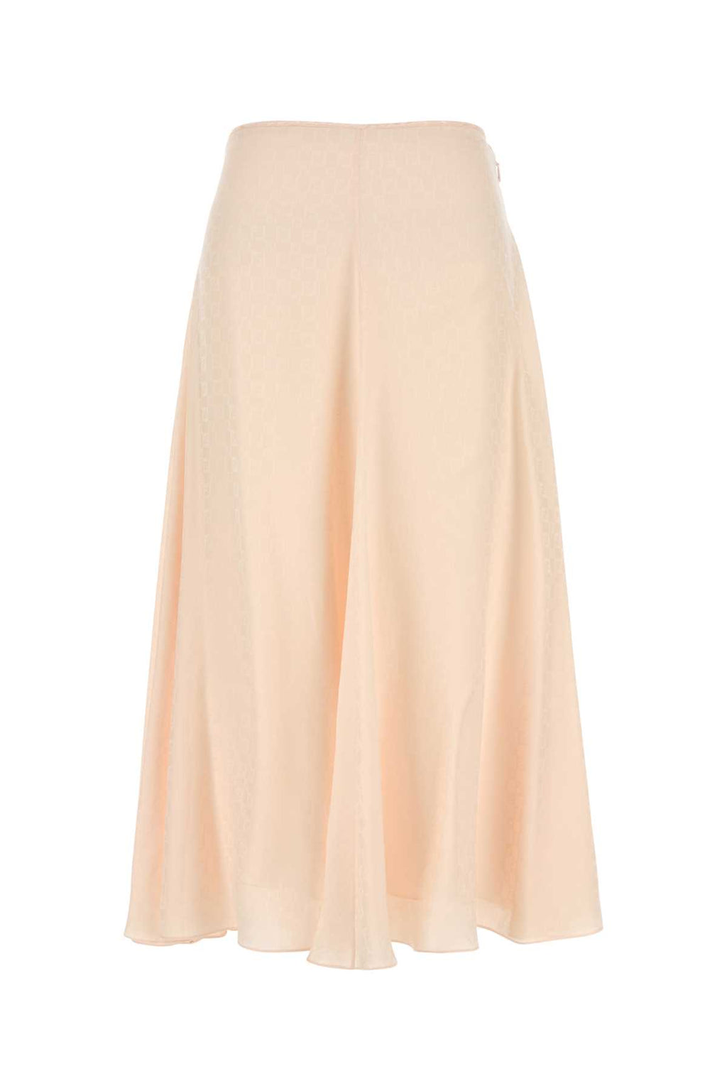 FENDI FF LOGO SILK SKIRT For Women Exterior: 100% Silk