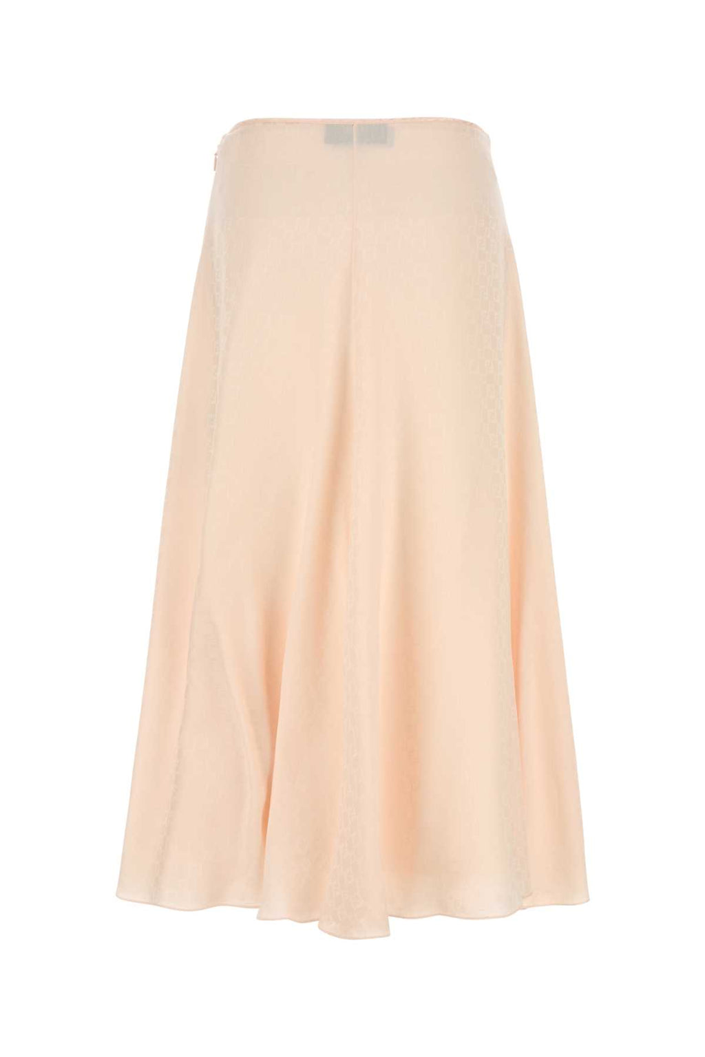 FENDI FF LOGO SILK SKIRT For Women Exterior: 100% Silk
