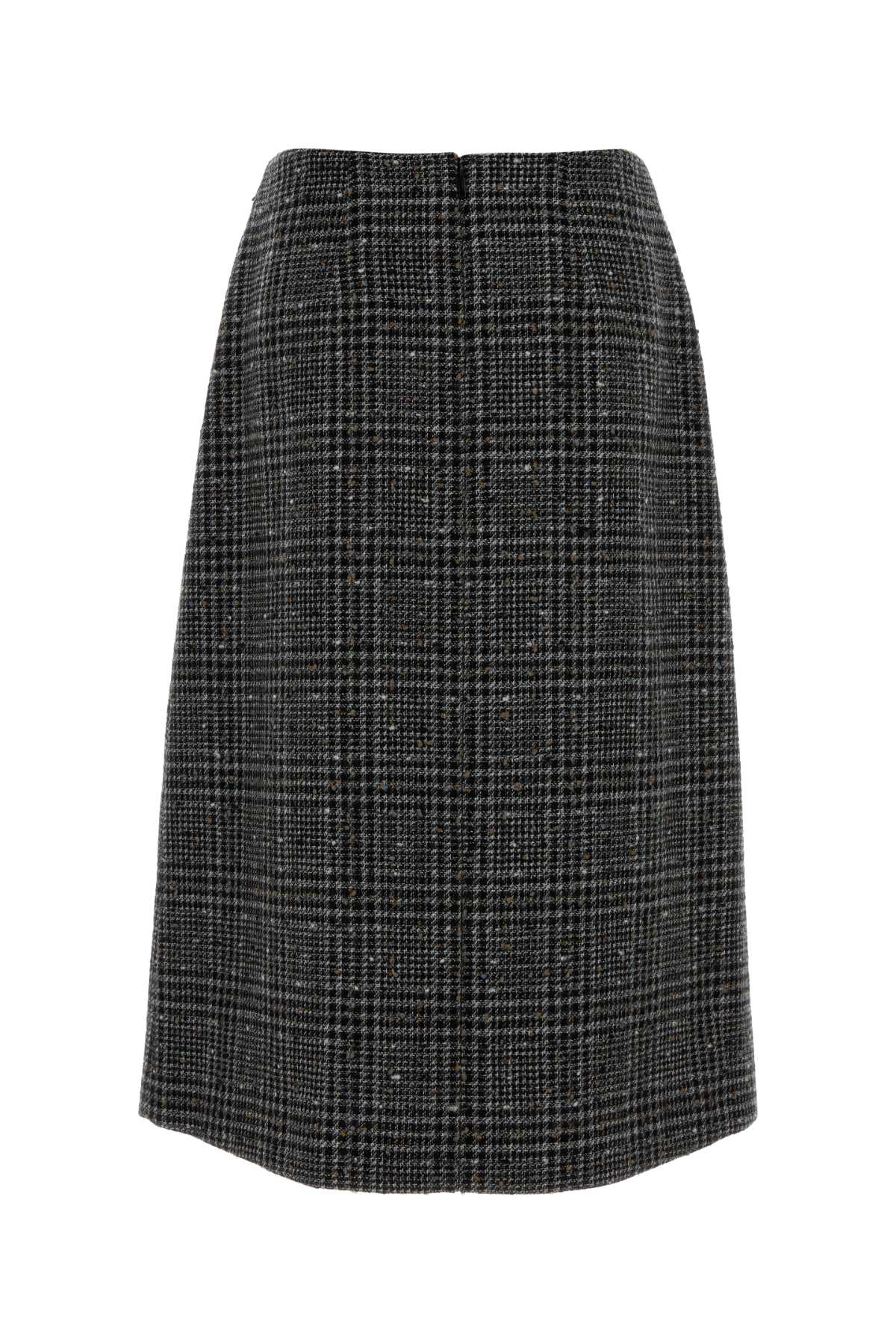 FENDI GONNA TWEED COAT For Women Exterior: 91% Virgin wool 7% Cotton 2% Nylon Lining: 100% Silk