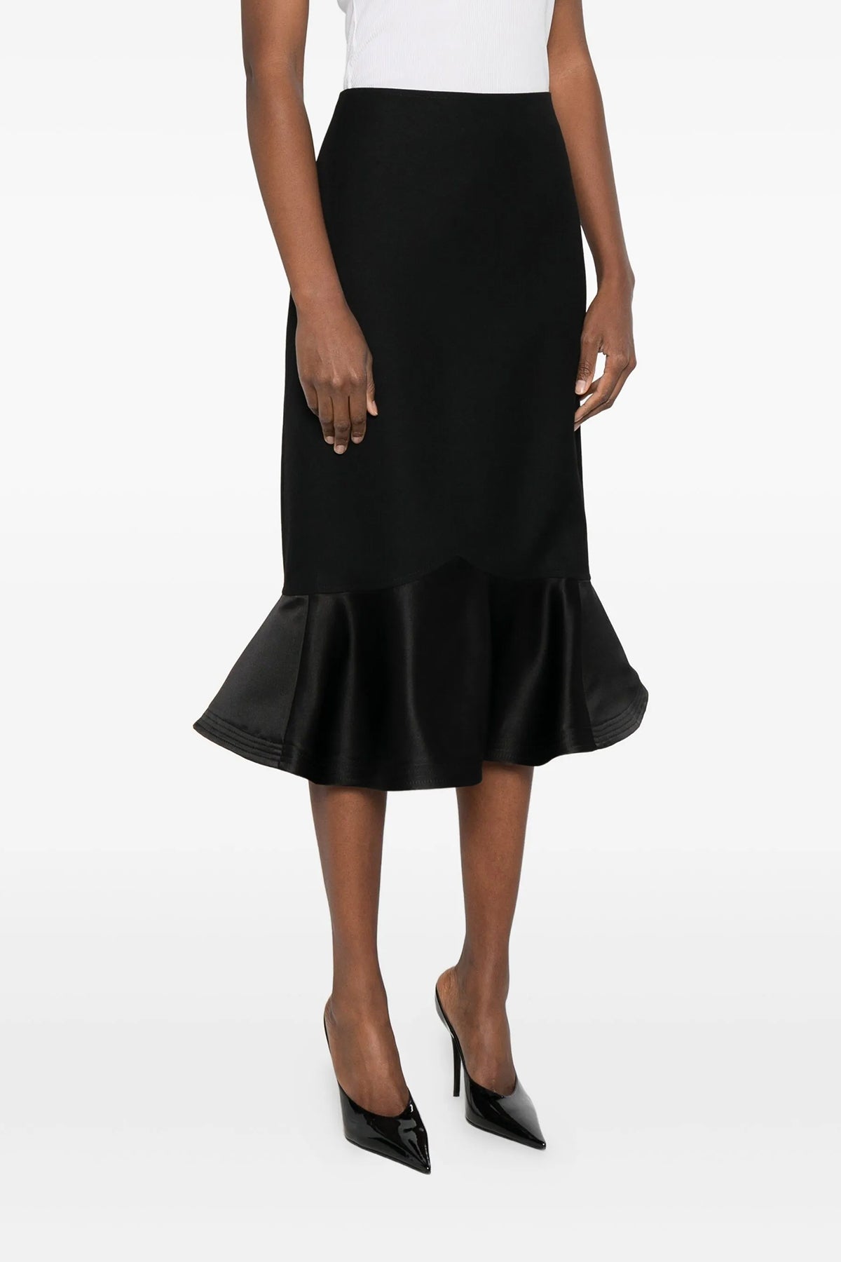 FENDI Grain de Poudre skirt For Women 100% virgin wool