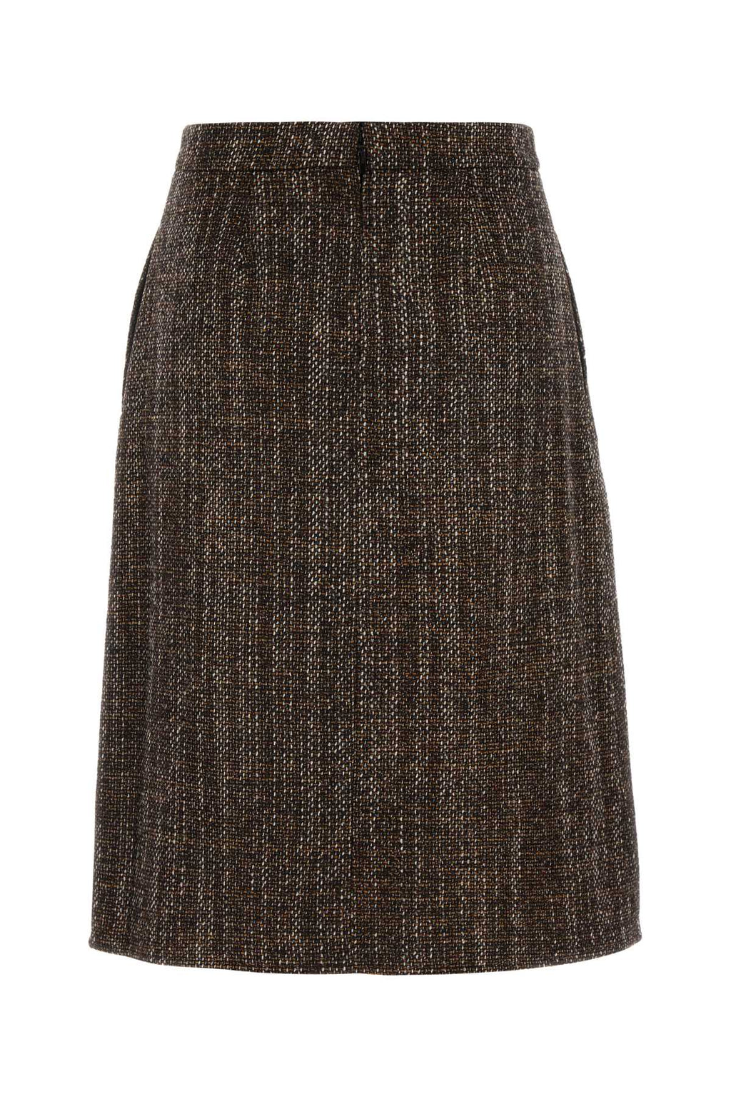 FENDI GONNA TAILORING TWEE For Women Exterior: 43% Wool 40% Alpaca 17% Nylon Lining: 100% Silk