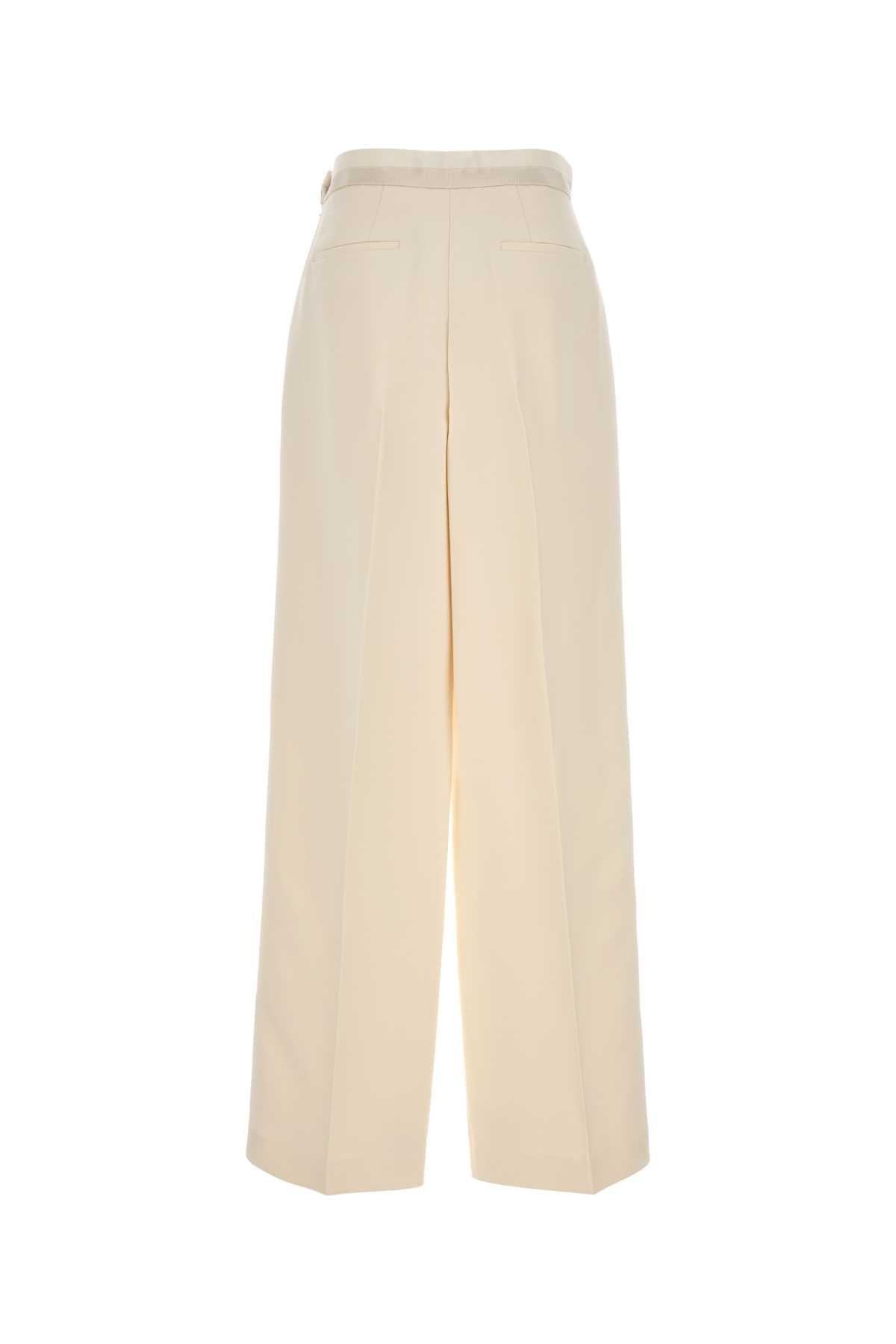 FENDI TUXEDO BIANCO PANT For Women Exterior: 77% Wool 23% Silk