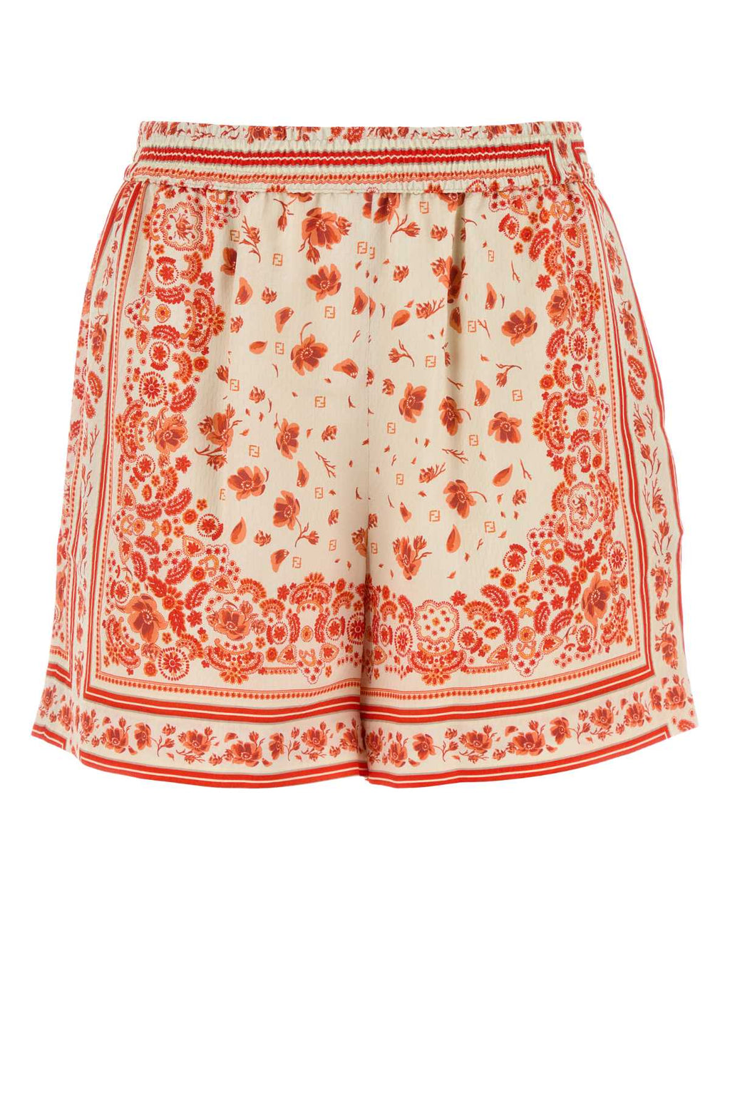 FENDI SHORTS PATCHWORK BAND For Women Exterior: 100% Silk