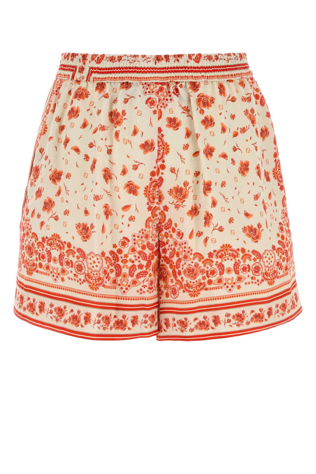 FENDI SHORTS PATCHWORK BAND For Women Exterior: 100% Silk
