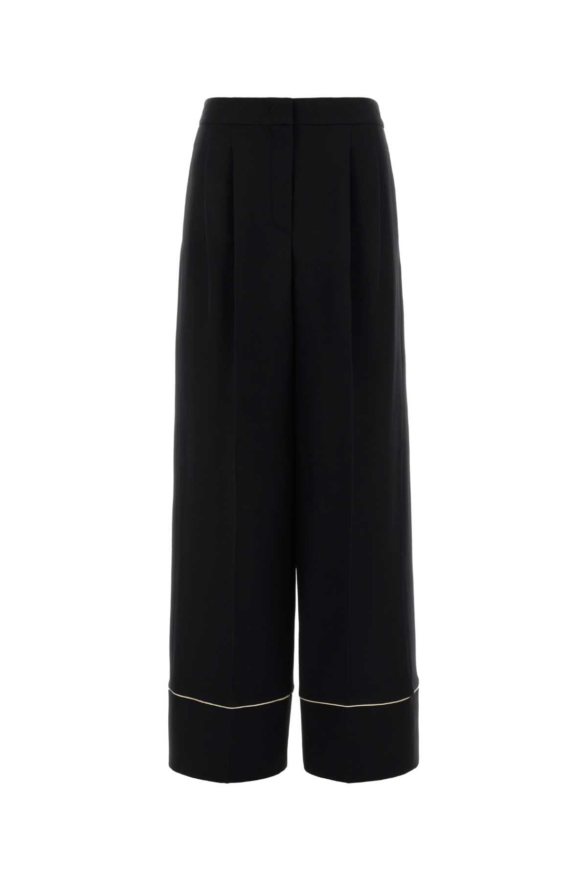 FENDI PANTALONE WOOL SILK For Women Exterior: 77% Wool 23% Silk