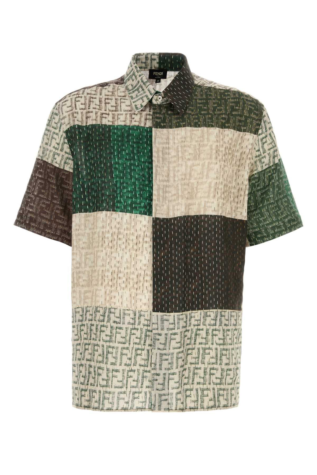 FENDI CAM M.C. LINEN FF PATCH For Men Exterior: 100% Linen