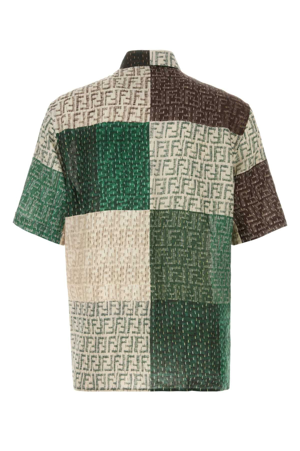 FENDI CAM M.C. LINEN FF PATCH For Men Exterior: 100% Linen
