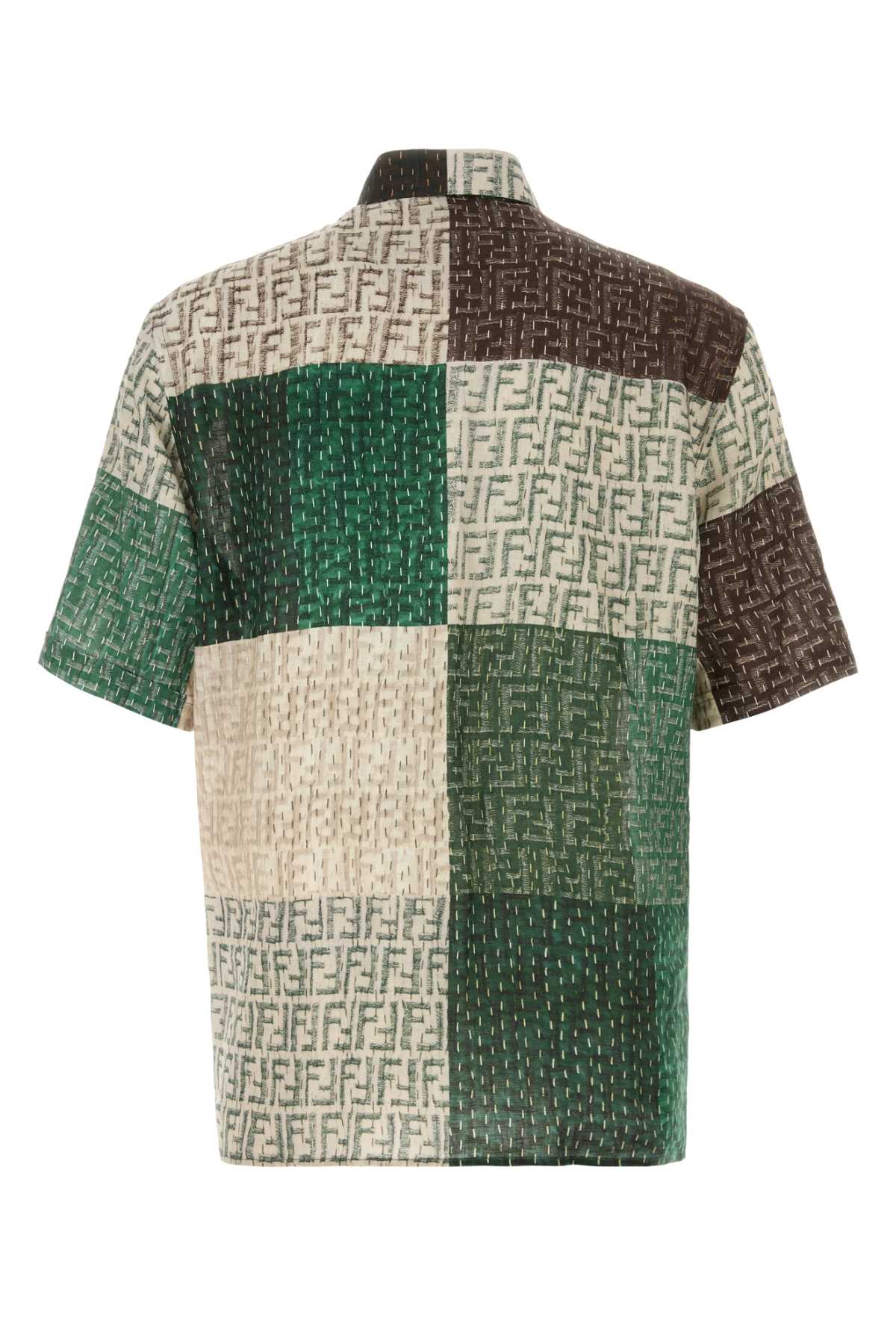FENDI CAM M.C. LINEN FF PATCH For Men Exterior: 100% Linen