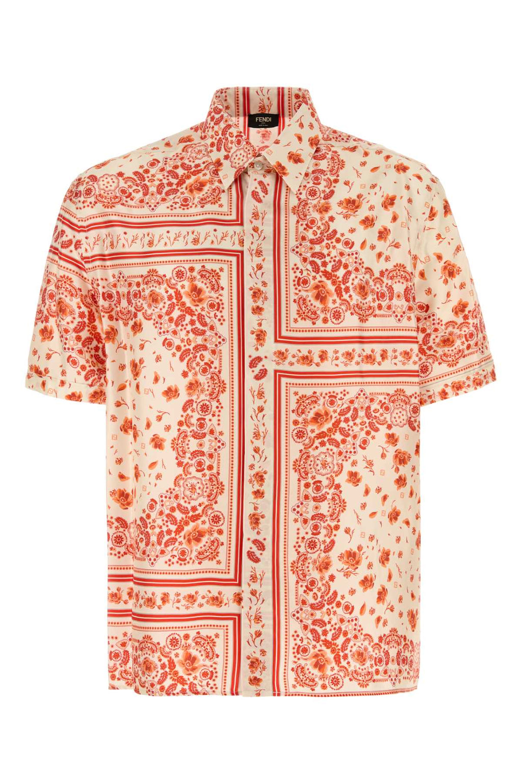 FENDI CAM M.C. SILK BANDANA PRINT For Men Exterior: 100% Silk